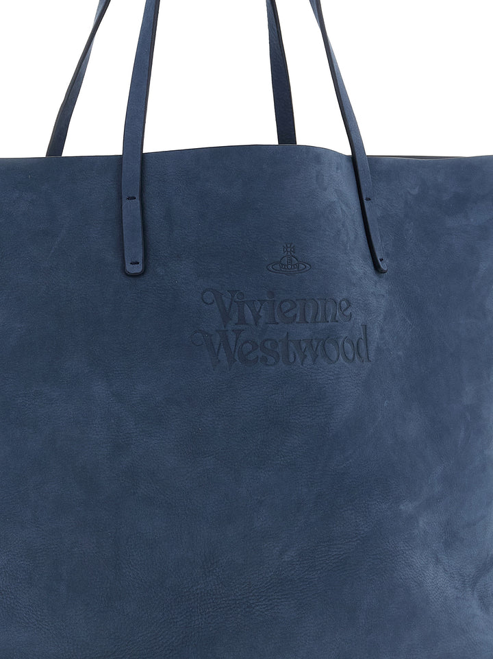 Vivienne Westwood Studio Tote - Blu | f2448b58878901851473ca0f841e79d3a3624534
