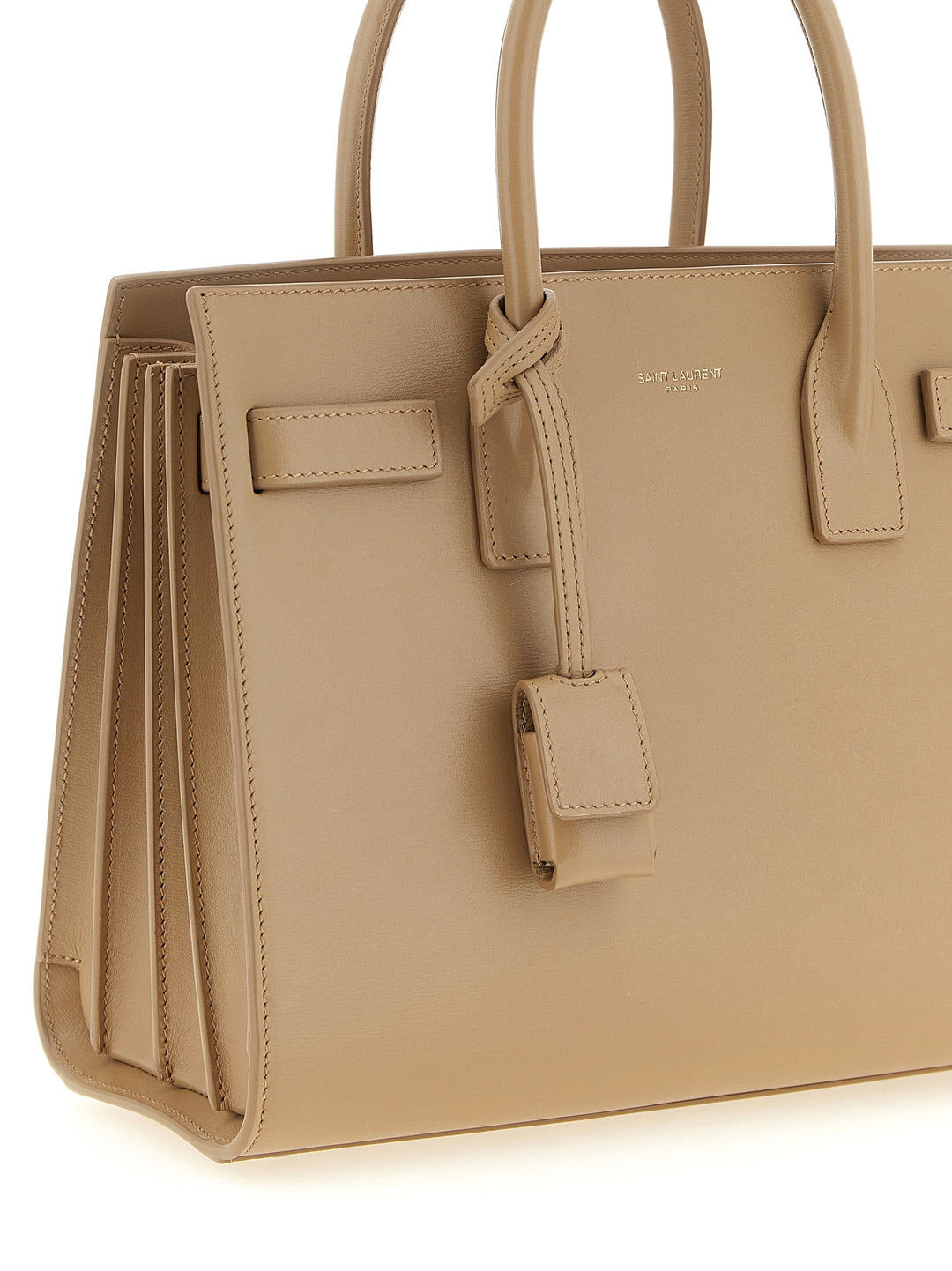 Saint Laurent Sac De Jour Borse a Mano - Beige | f615e15eefbb79d463b1d5b9fce31b23a4f5d379