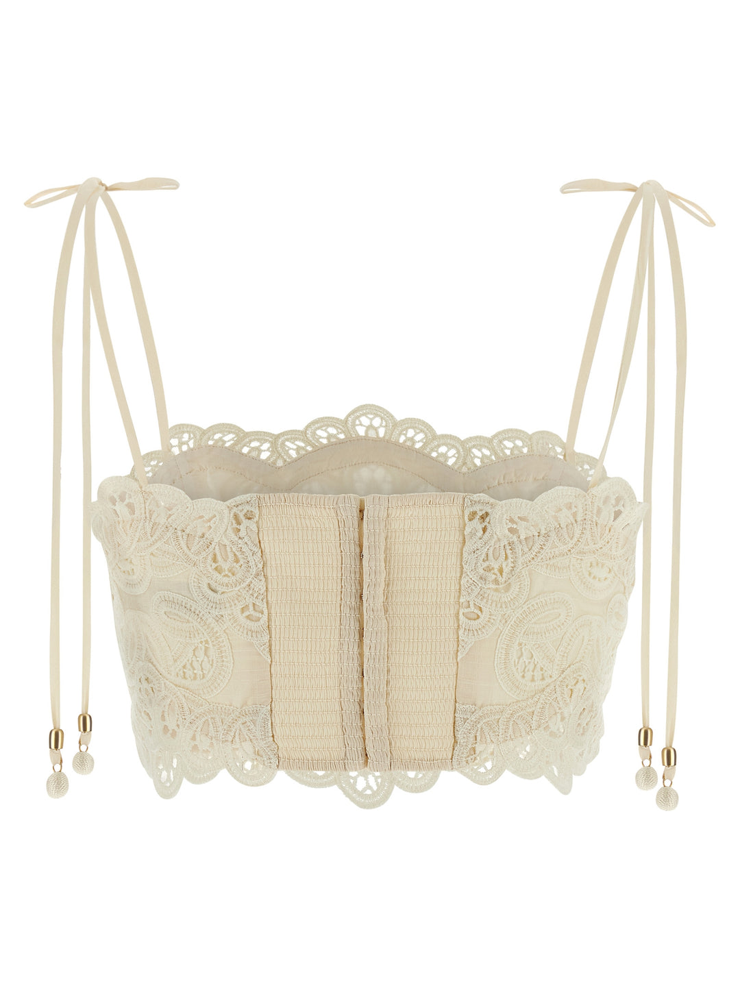 Zimmermann Rhiannon Top - Beige | 101e0cb727acb35ba5f2fddf5e6a9f23560816d6