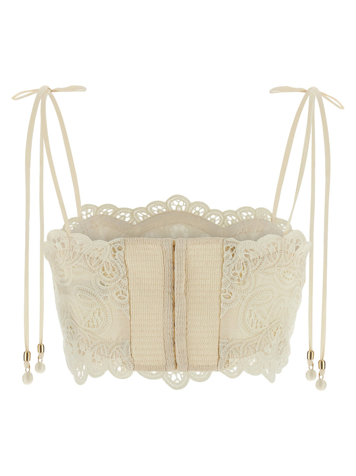 Zimmermann Rhiannon Top - Beige | 101e0cb727acb35ba5f2fddf5e6a9f23560816d6