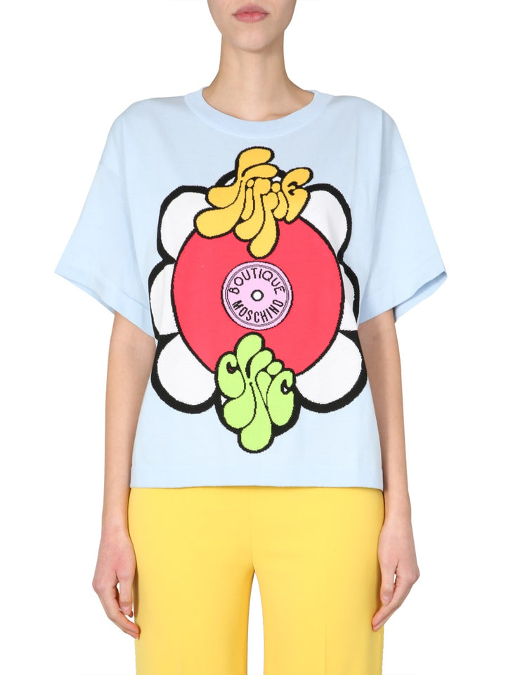 Moschino T shirt - Bianco, Azzurro | Wanan Luxury