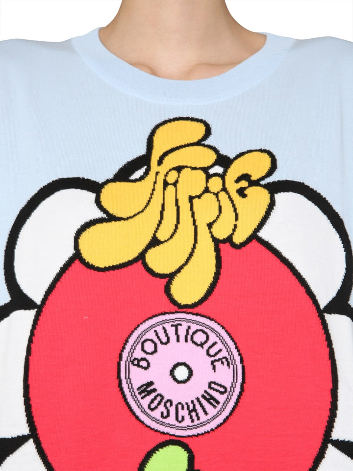 Moschino T shirt - Bianco, Azzurro | Wanan Luxury