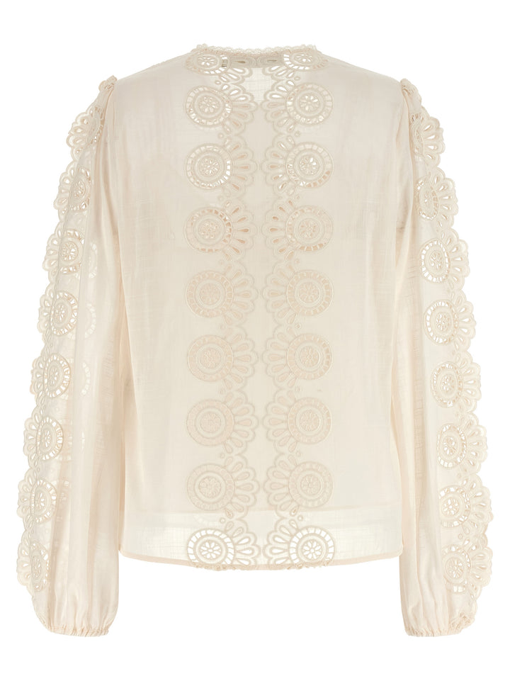 Zimmermann Lucky Camicie - Bianco | 3a1d56454a996fc4b0025b9ba5406b75107f9bc5