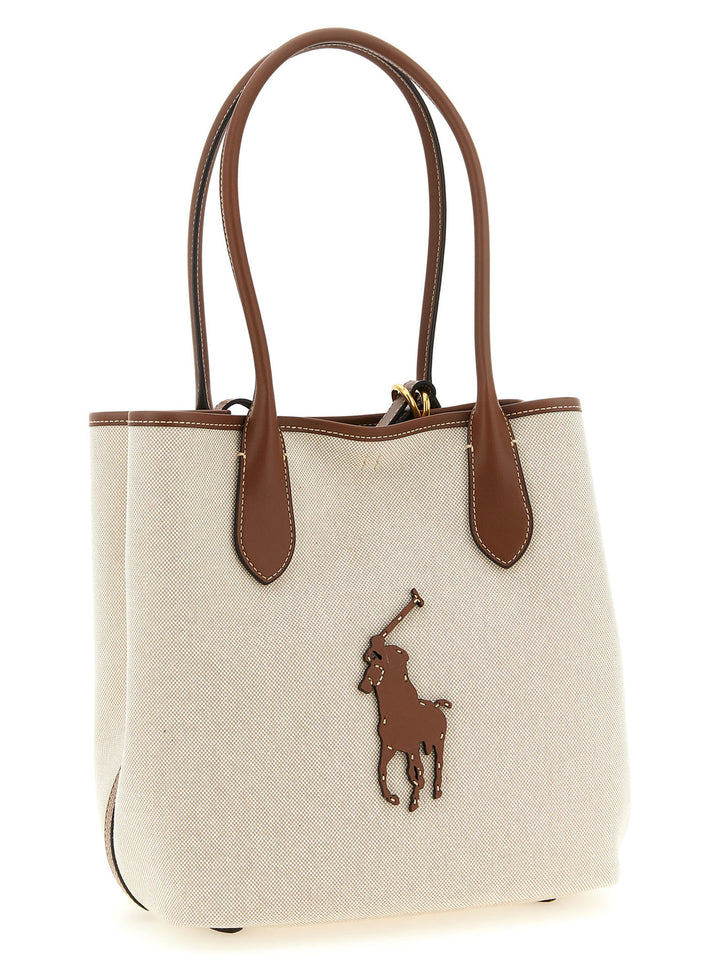 Polo Ralph Lauren Medium Canvas Shopping Bag Tote - Marrone | 75caf9a769ff523c0913090665790c95b34721af