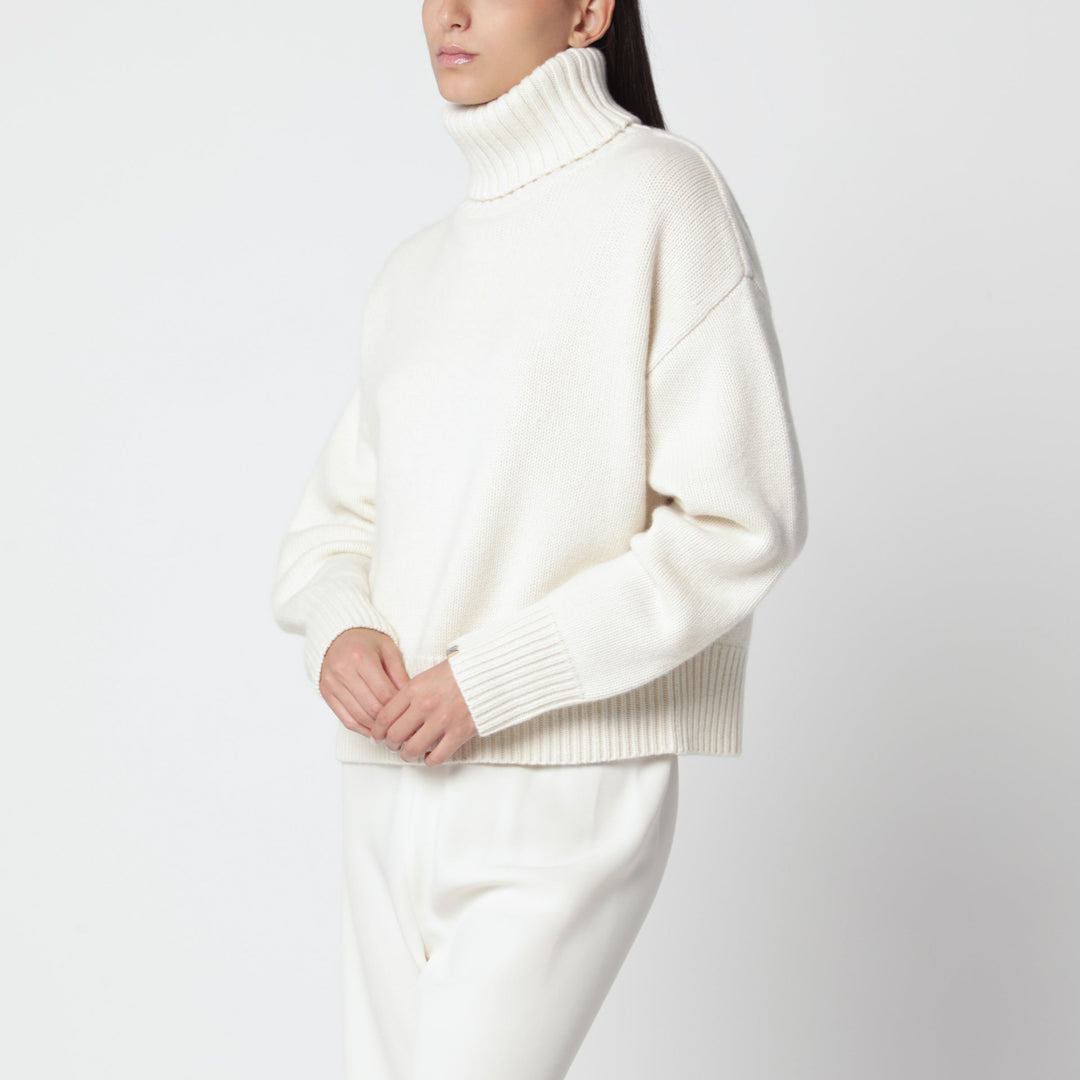 Extreme Cashmere Pull Xtra Crop en cachemire crème