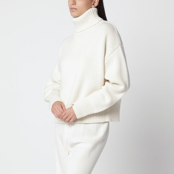 Cream Cashmere Xtra Crop Sweater