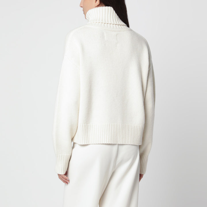 Extreme Cashmere Pull Xtra Crop en cachemire crème