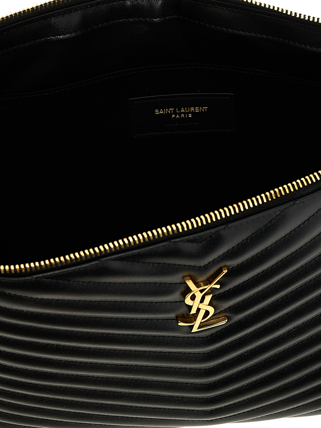 Saint Laurent Cassandre Clutch - Nero | c12cae9facff94d5744e678a9a00a0d9e474e8e0
