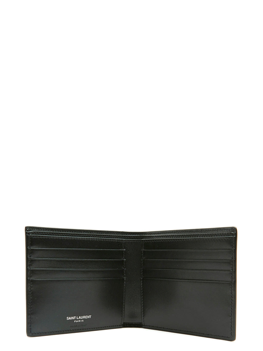 Saint Laurent Logo Wallet Portafogli - Nero | ff42b3da05819b12117457ac3d1a434d57e73842
