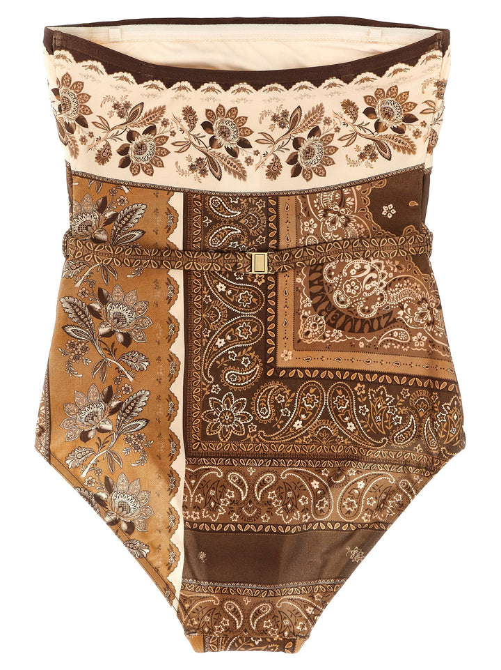 Zimmermann Lucky Bandeau Beachwear - Marrone | c935b5cdc0cf34fd3c03bfe6eba3ac20843bd2e2
