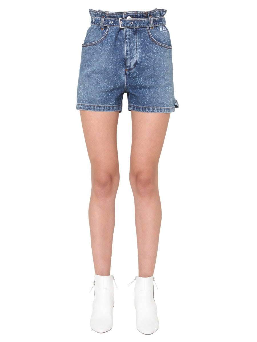 MSGM Shorts - Blu | Wanan Luxury