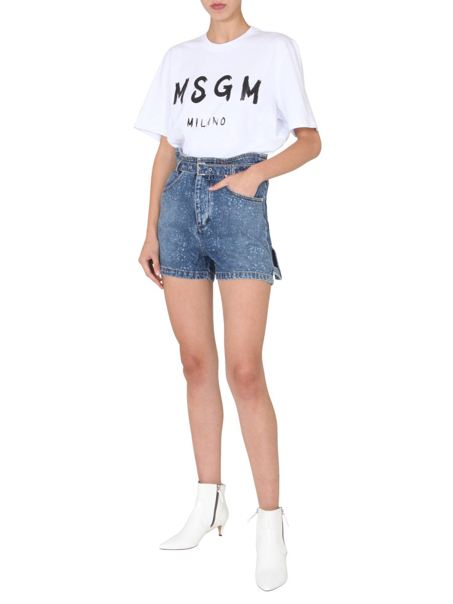 MSGM Shorts - Blu | Wanan Luxury