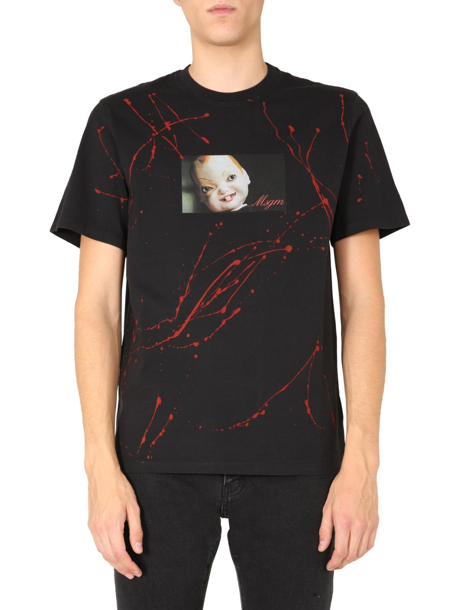 MSGM T shirt - Nero | Wanan Luxury