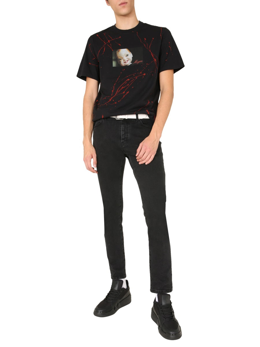 MSGM T shirt - Nero | Wanan Luxury