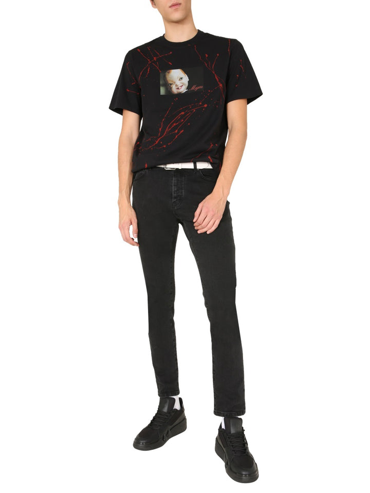 MSGM T shirt - Nero | Wanan Luxury