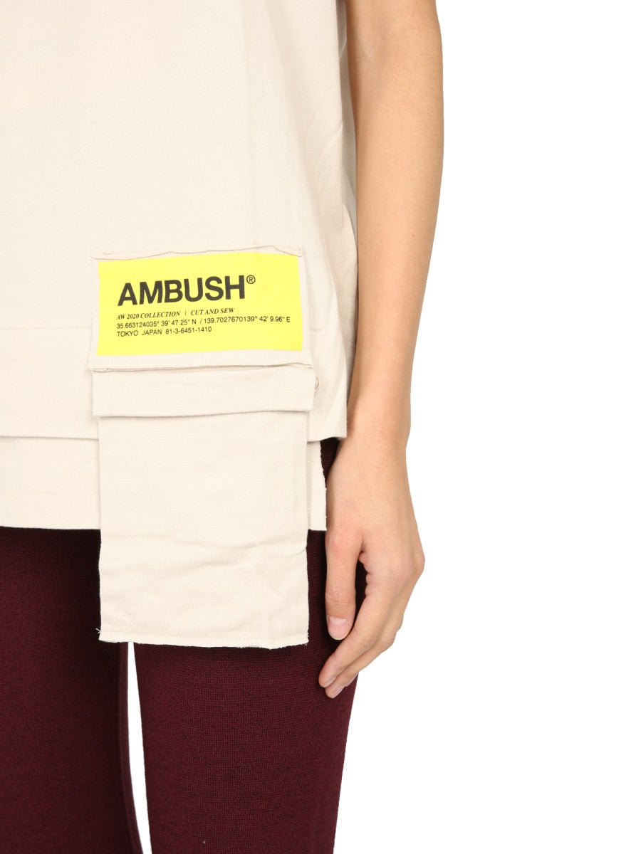Ambush T shirt - Beige | Wanan Luxury