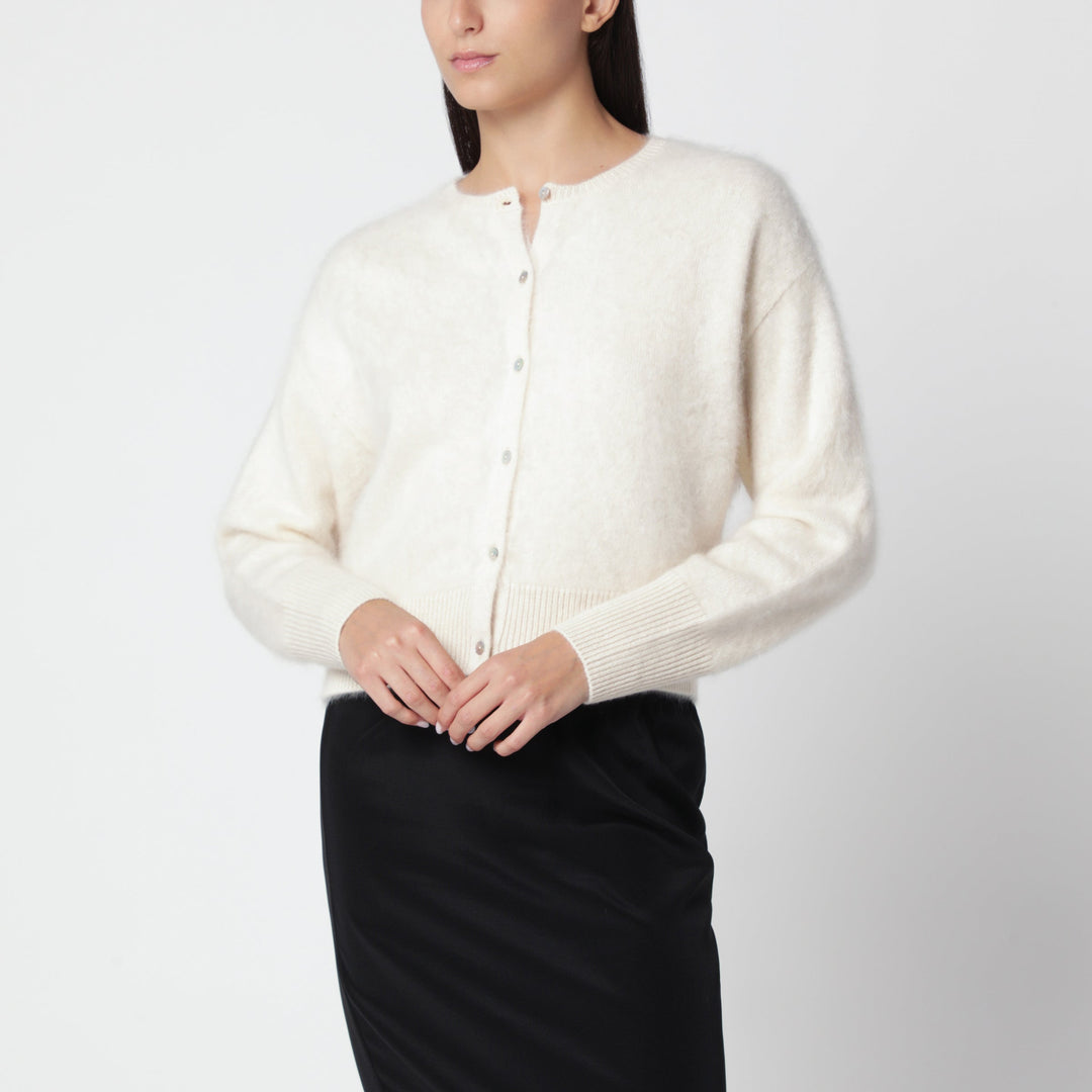 Almada Label Coco Vanilla Cardigan aus gebürstetem Kaschmir
