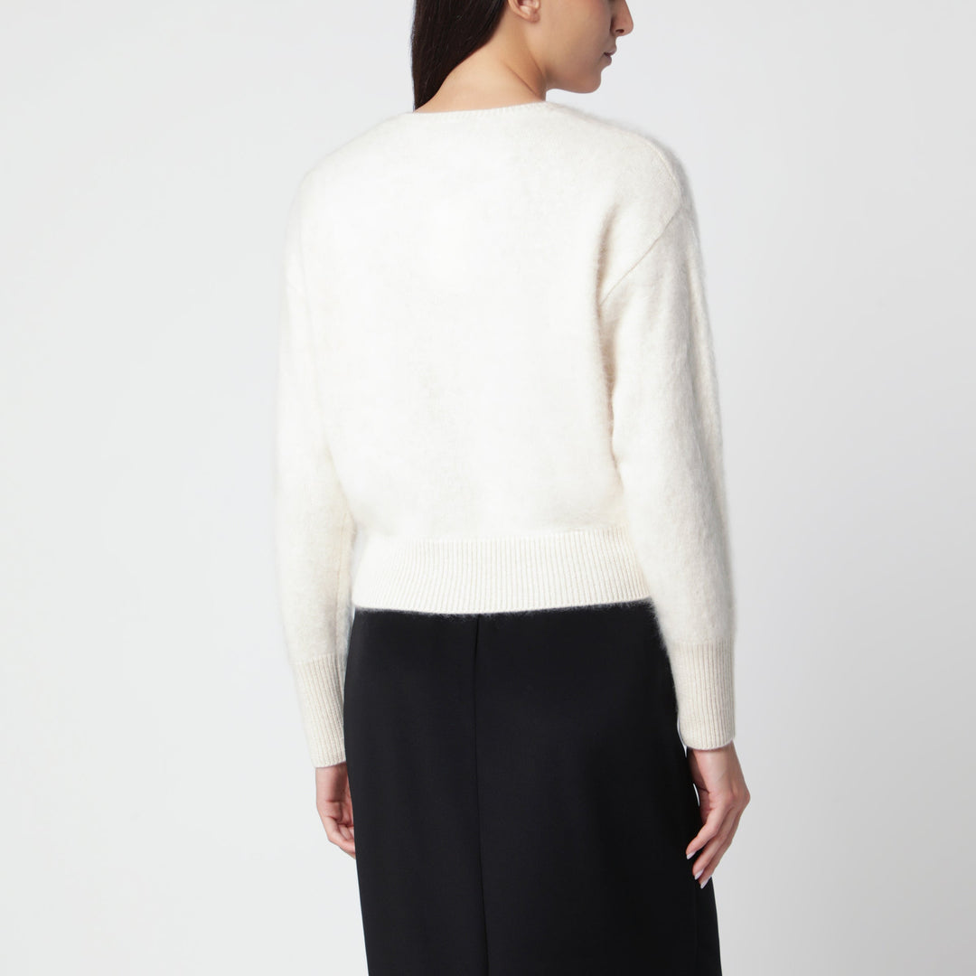 Almada Label Coco Vanilla Cardigan aus gebürstetem Kaschmir