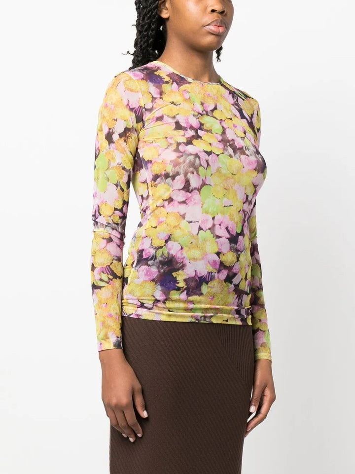 Dries Van Noten Round neck - Yellow & Orange | 77037d1ca646bf827e38bc0062a6946cf1d51d0d