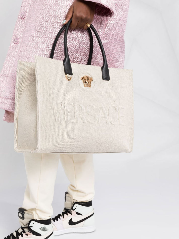 Versace Totes - Nude & Neutrals | a622e0eefe54ae995fb5d1d41a35728f40e6c3c1