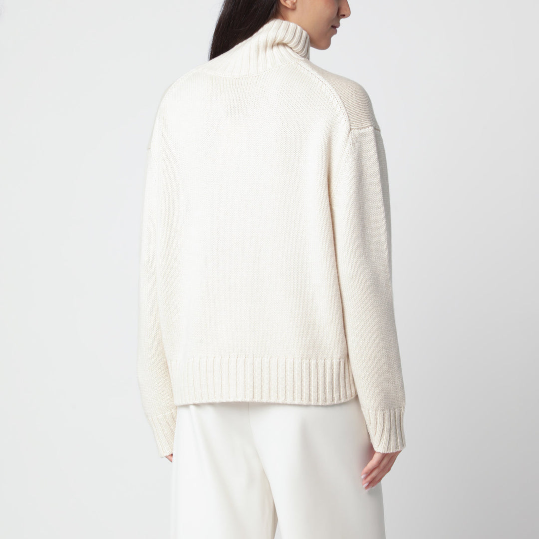 Almada Label Vanilla Nola Turtleneck Sweater In Wool And Cashmere