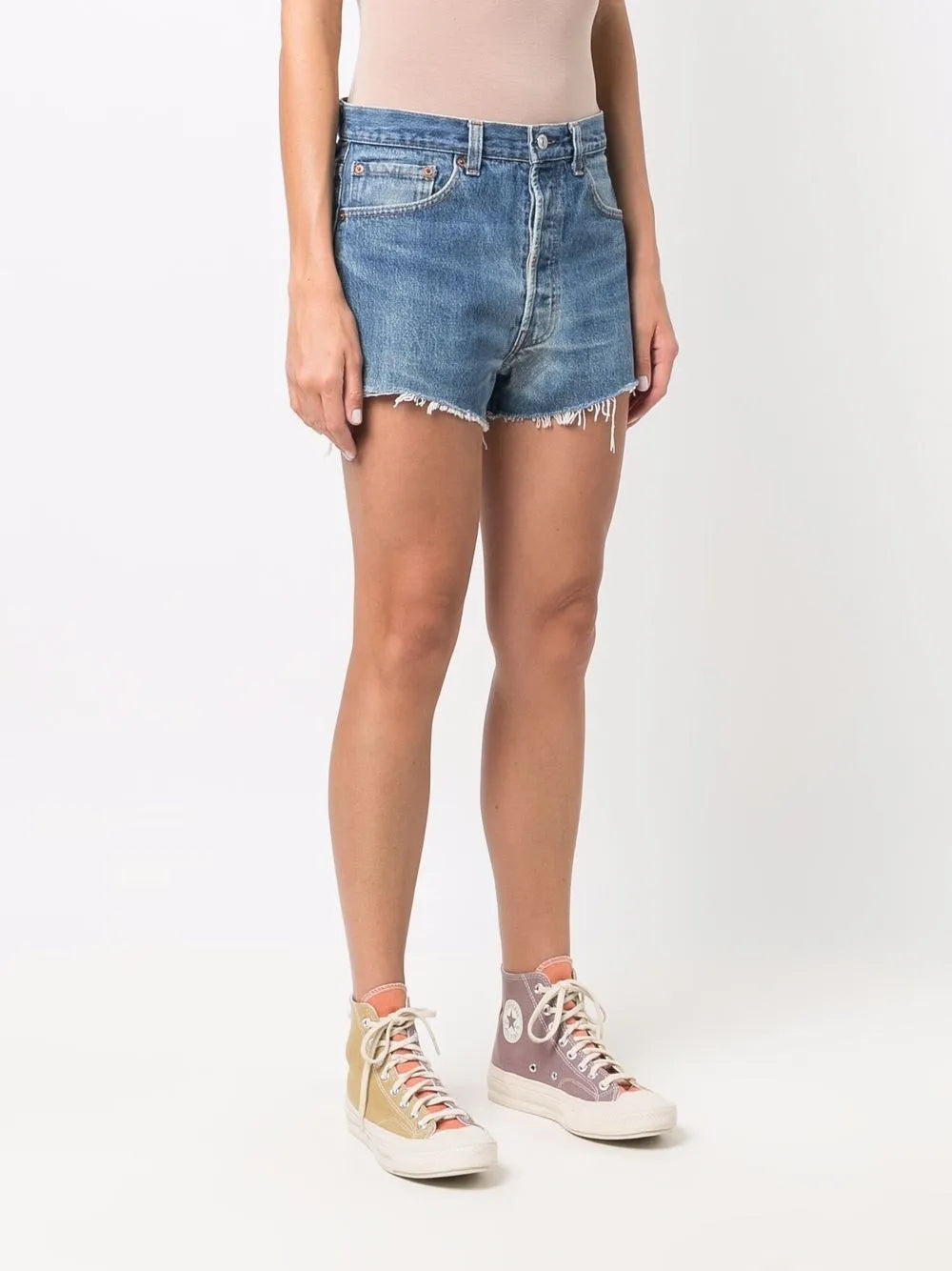 Re/Done SHORTS - Blu | a5bb51767fed918fa844e4048002b9391f978d8f