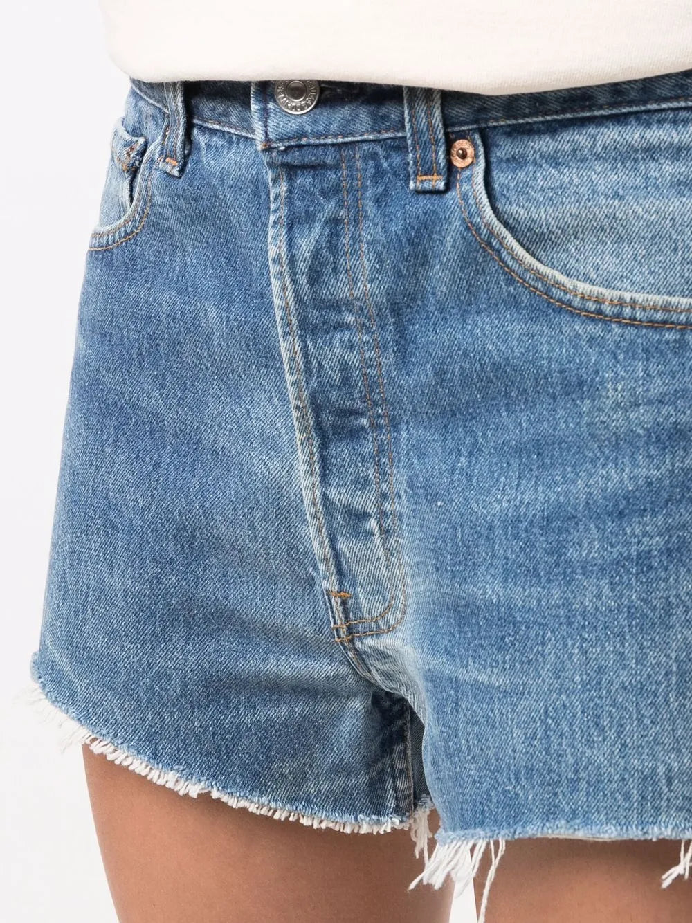Re/Done SHORTS - Blu | aaa718fe5f1ee19ef0d76b29d5f04e948c39575a