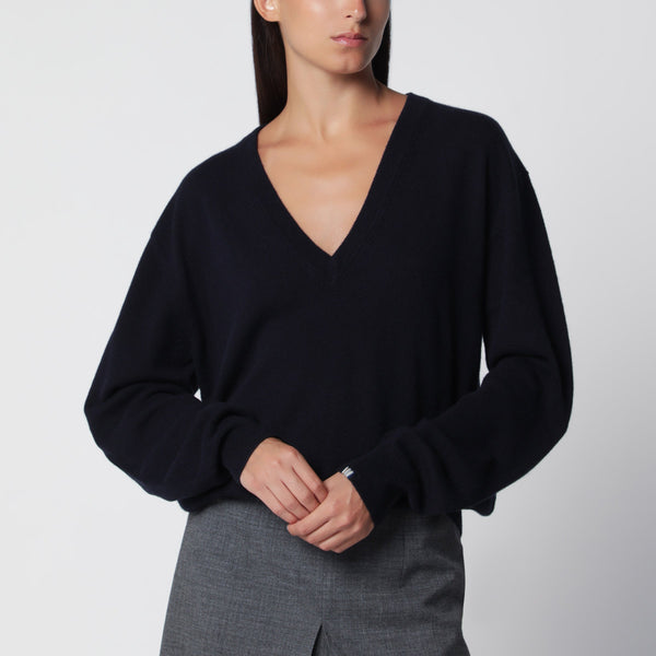 Ben Pullover Rundhals aus Kaschmir Marineblau