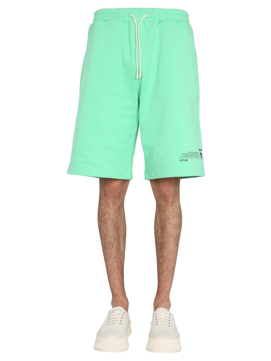 MSGM Shorts - Verde | Wanan Luxury