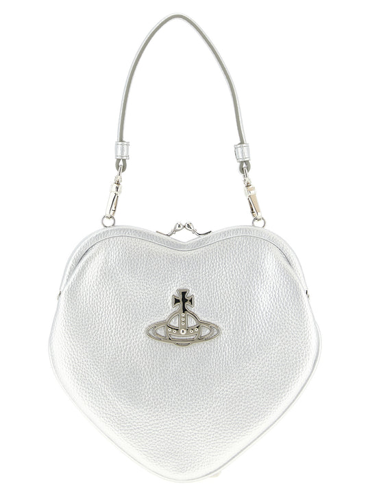 Belle Heart Frame Purse Borse A Mano Silver