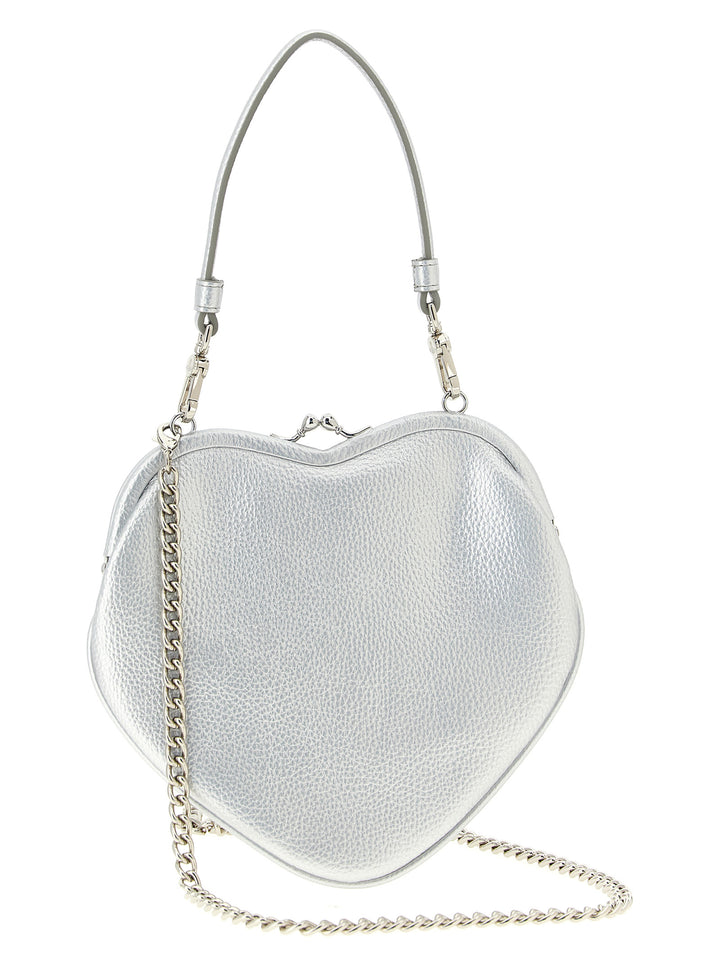 Vivienne Westwood Belle Heart Frame Purse Borse a Mano - Silver | f96b620d19ece9dea864156ca8fb46f9390bd499