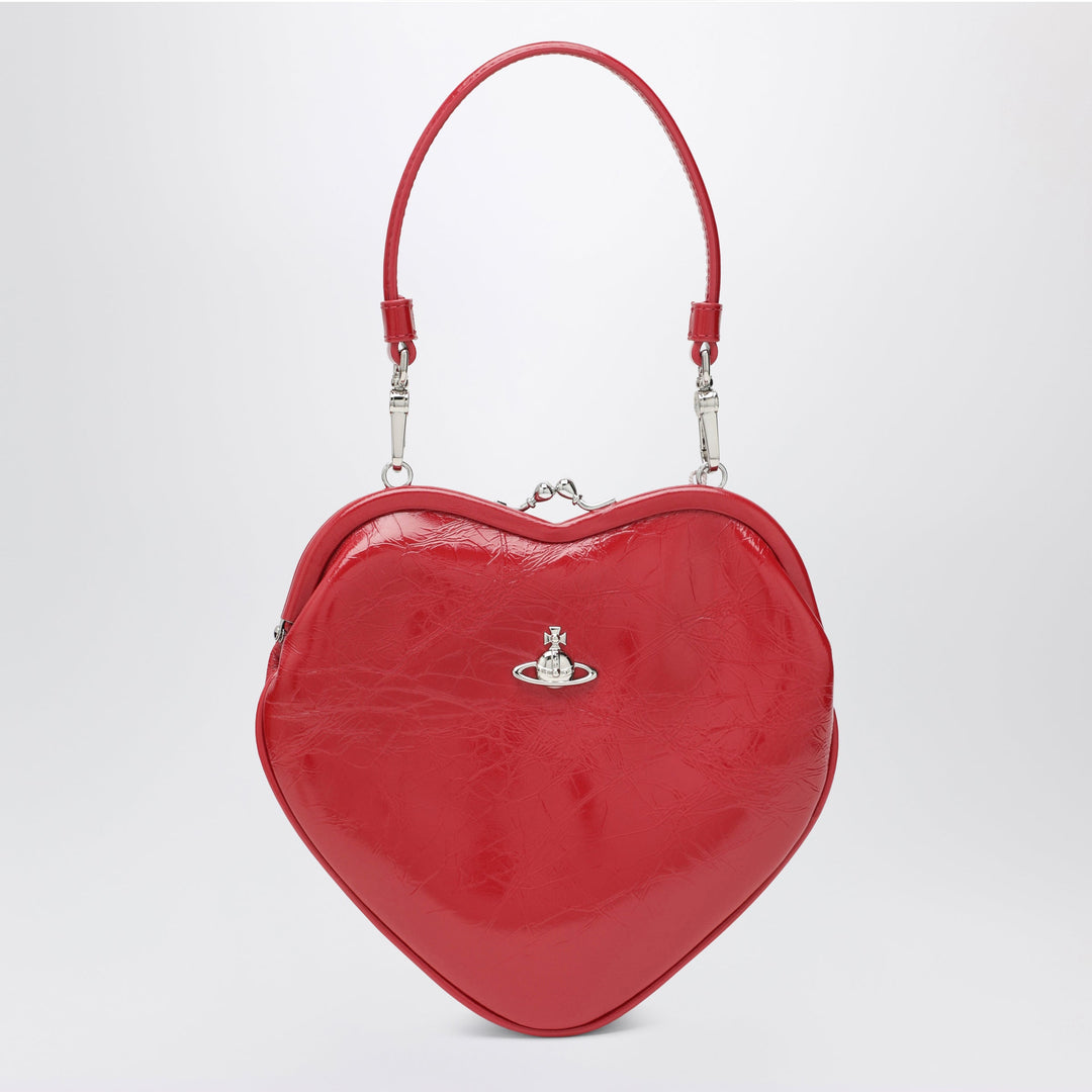 Vivienne Westwood Belle Heart a Tracolla Rossa in Pelle