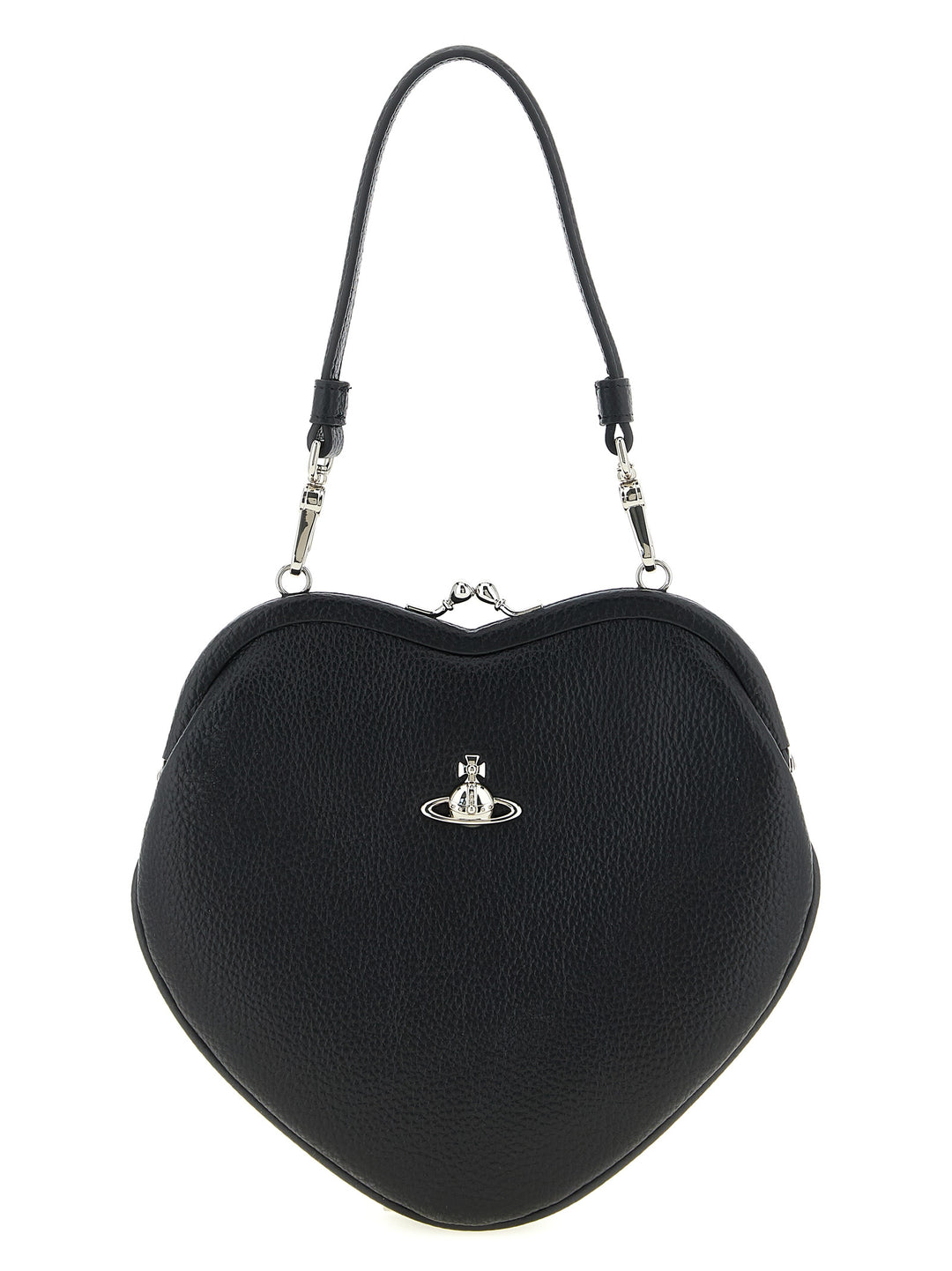 Vivienne Westwood Belle Heart Frame Borse a Mano - Nero | 397a6774abd7c06dfa3f20fbcfea400be8bebbc7