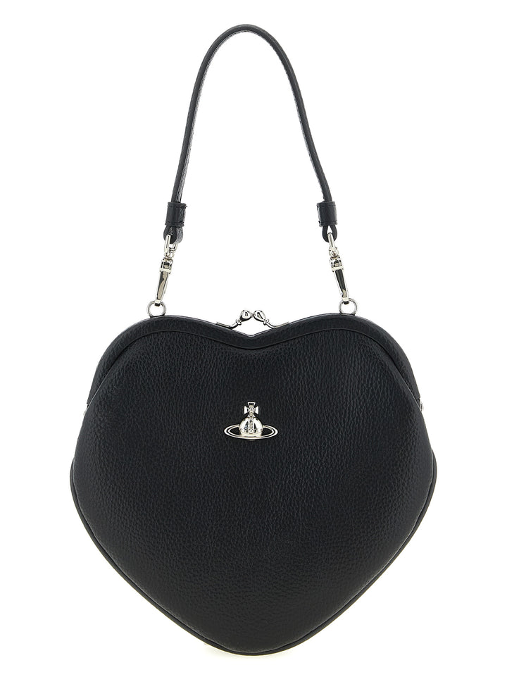 Vivienne Westwood Belle Heart Frame Borse a Mano - Nero | 397a6774abd7c06dfa3f20fbcfea400be8bebbc7