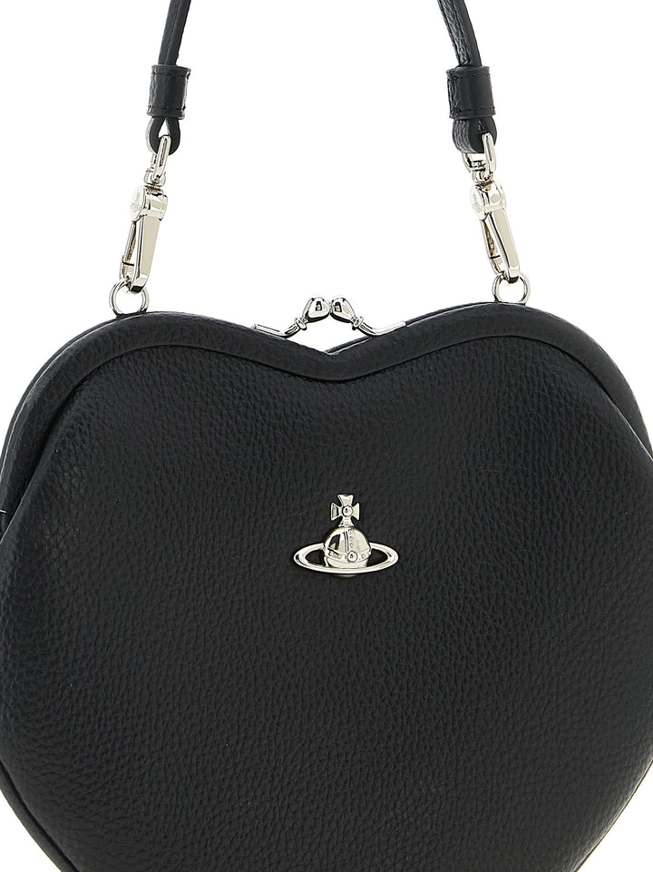 Vivienne Westwood Belle Heart Frame Borse a Mano - Nero | f4b829d2c5412778a4cd1e489871ca0fdf2a4b14