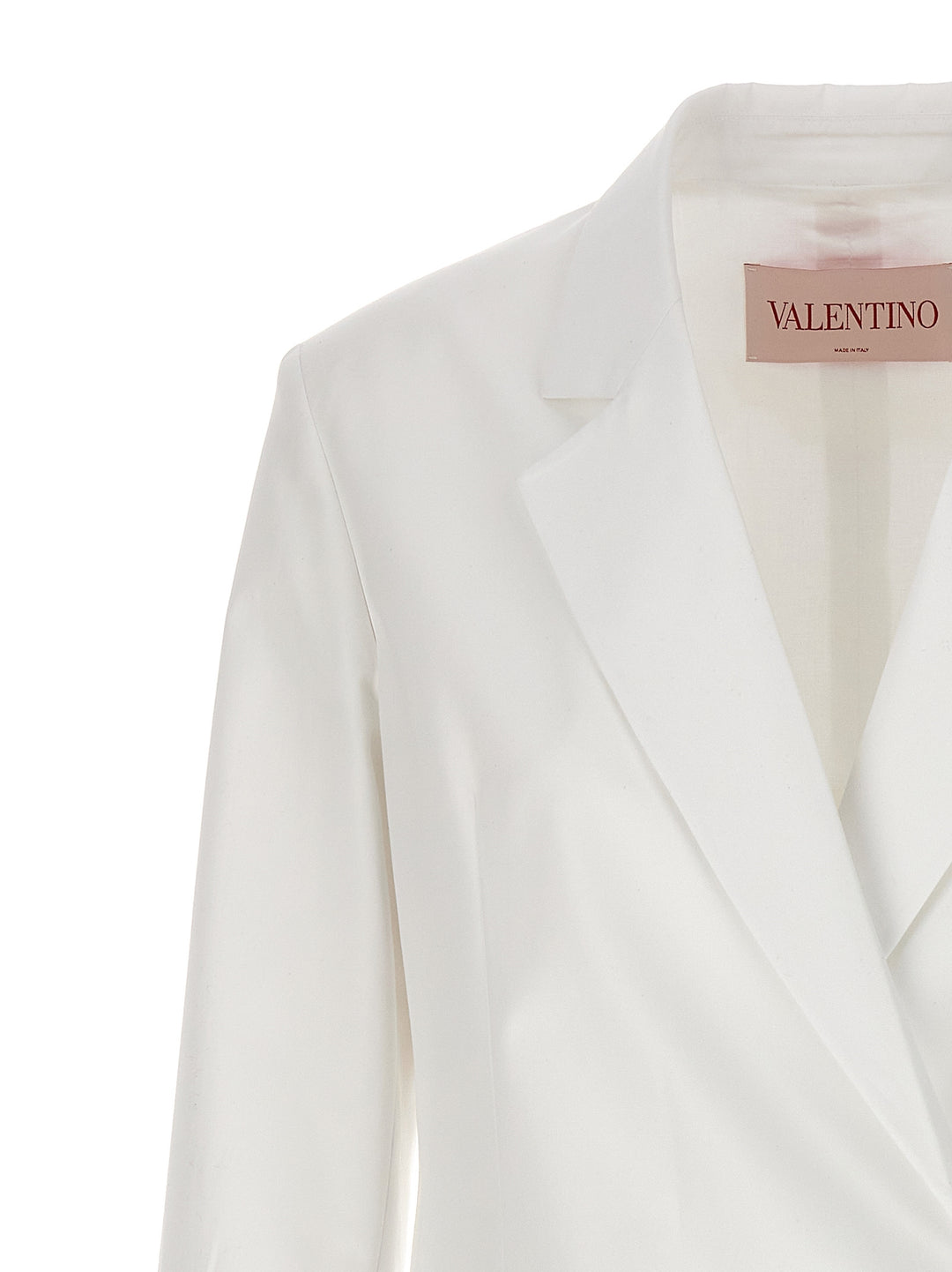 Valentino Double-Breasted Blazer Blazer And Suits Bianco