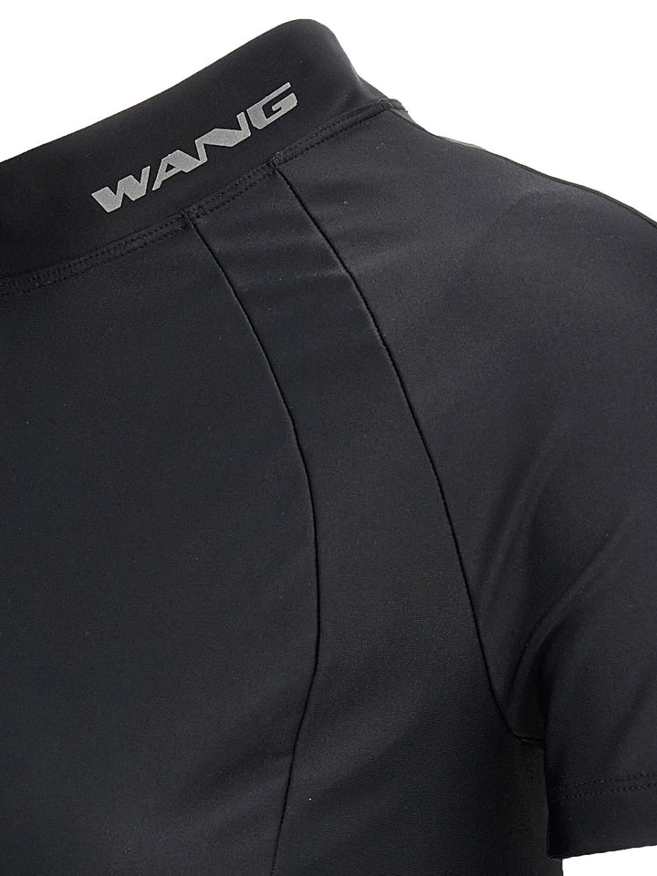 T By Alexander Wang Rashguard Top - Nero | 531527cdd334010369e5a1dcbb36682c52e83967