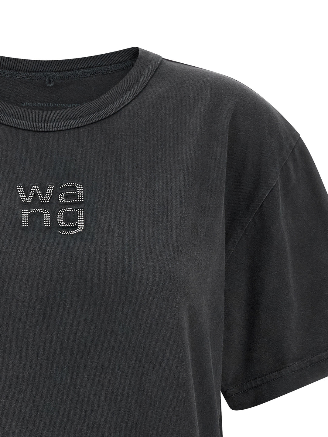 T By Alexander Wang Hotfix Logo T shirt - Nero | 67b44f20be4ebd6400bd314b9fac82567e21dd6f
