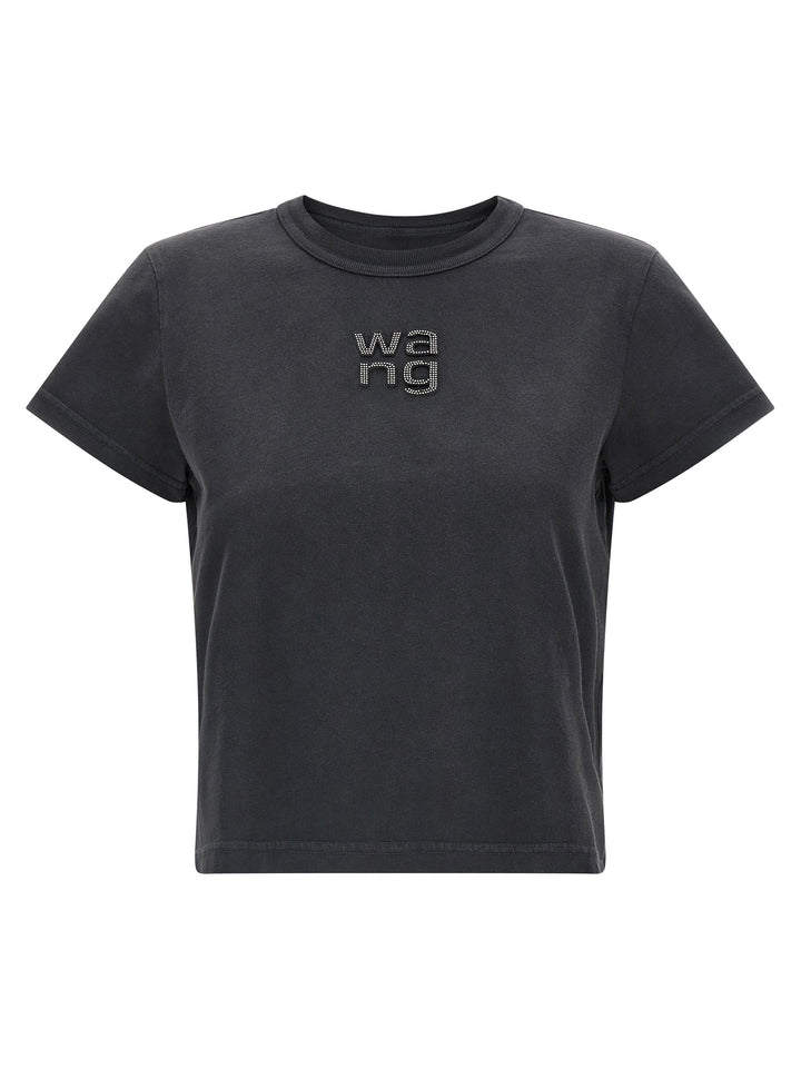 T By Alexander Wang Hotfix Logo T shirt - Nero | 0a57a26da74bbcb998de771a6e5b4ef284fae7d9