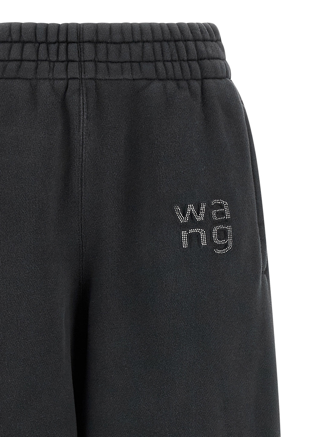 T By Alexander Wang Hotfix Logo Pantaloni - Nero | 36757736b75d06a4a017896f034aed76d4a3c5c6