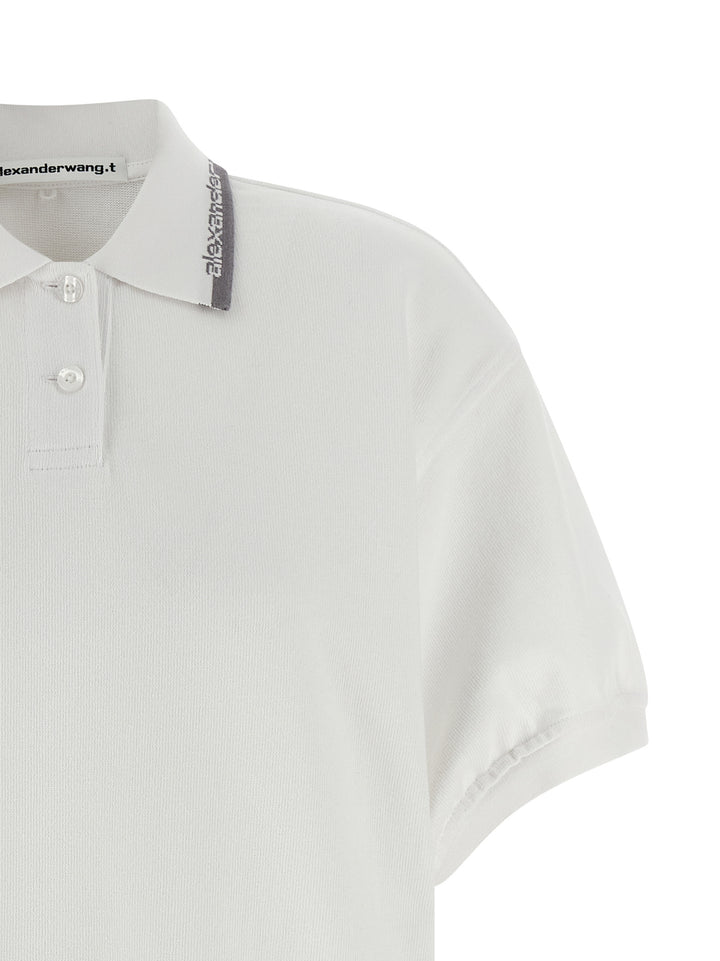 T By Alexander Wang Intarsia Collar Dress Gonne - Bianco | fbd6395e1469afaafe8bf2207095fe8ed6e2c568