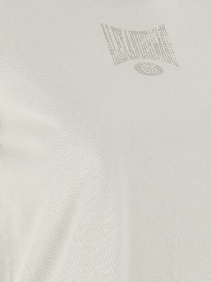 T By Alexander Wang Lived Logo T shirt - Bianco | 48cf6d1d41d71ecf228a895266ed8df8ed101d11