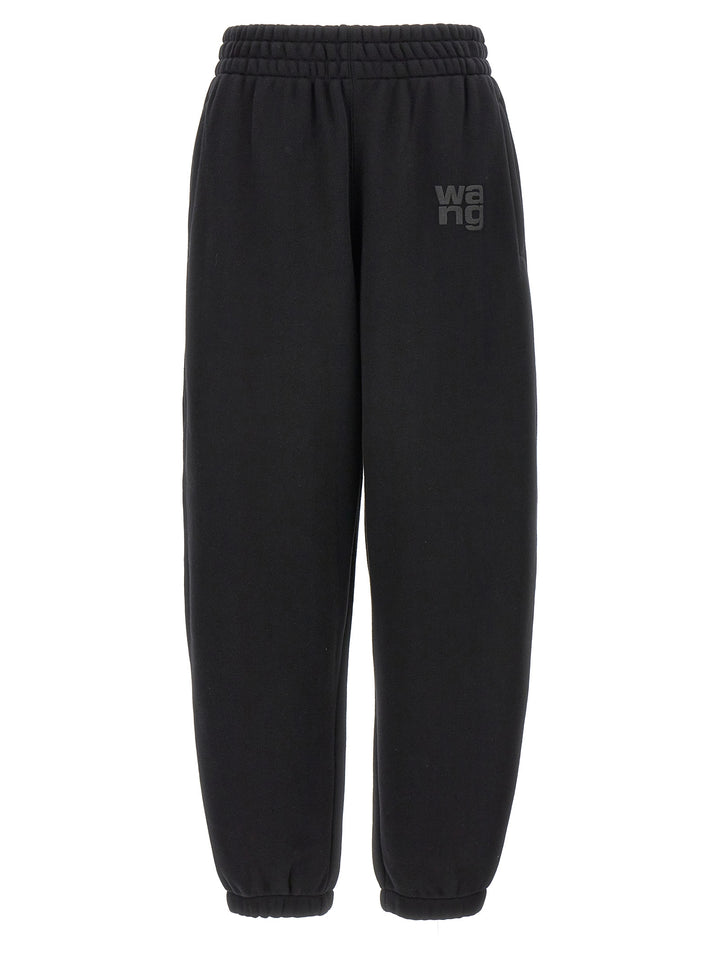 T By Alexander Wang Essential Terry Pantaloni - Nero | 4e9b6f6d1194ed68cf44d76a15ae2d54de68d758