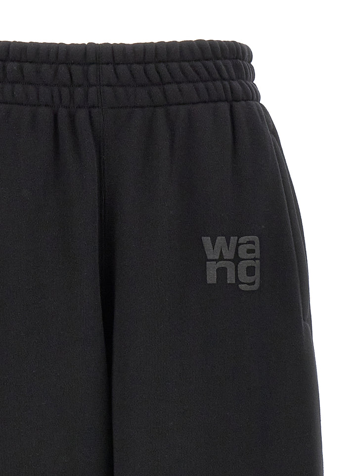 T By Alexander Wang Essential Terry Pantaloni - Nero | 69b1dda32e76224077b6a5fcb01ccdfce1725cd4