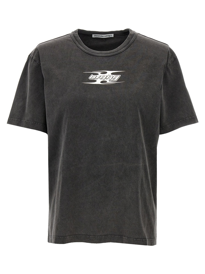 T By Alexander Wang Logo T shirt - Grigio | 8bf82f9e013ee19346c67d03faf63bb6539f79b8