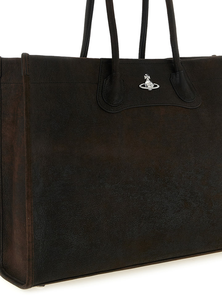 Vivienne Westwood Troy Tote - Marrone | e59e909c8480fc899aabb196207848ba31223a9b