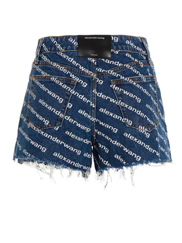 Denim X Alexander Wang Bite Bermuda e Short - Blu | 6ed8a6b6a37206e765a8c694e15ac8d9ca196e3a