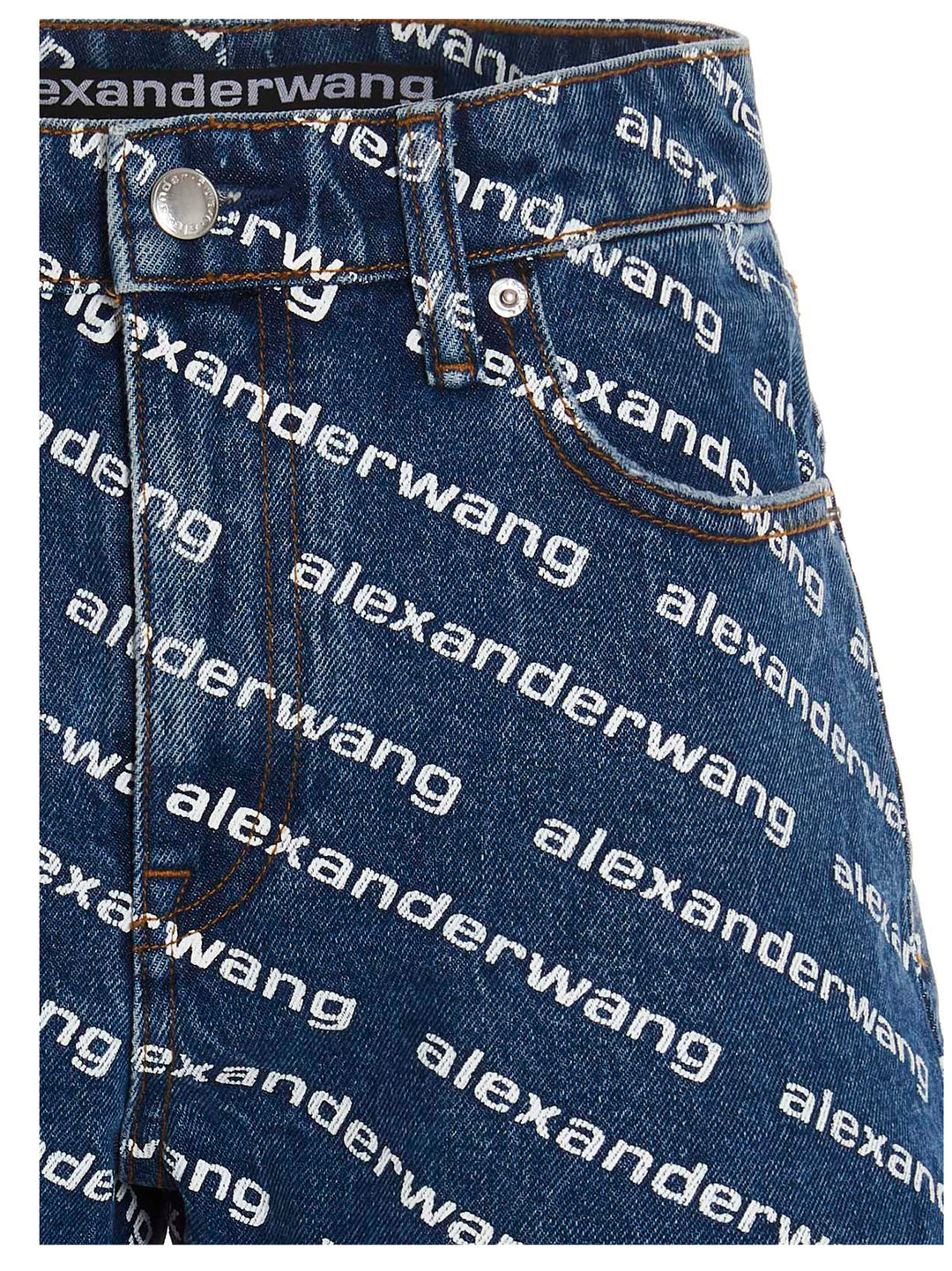 Denim X Alexander Wang Bite Bermuda e Short - Blu | f294f04a3c979481128aa180ce4c4d1a0ec2850e