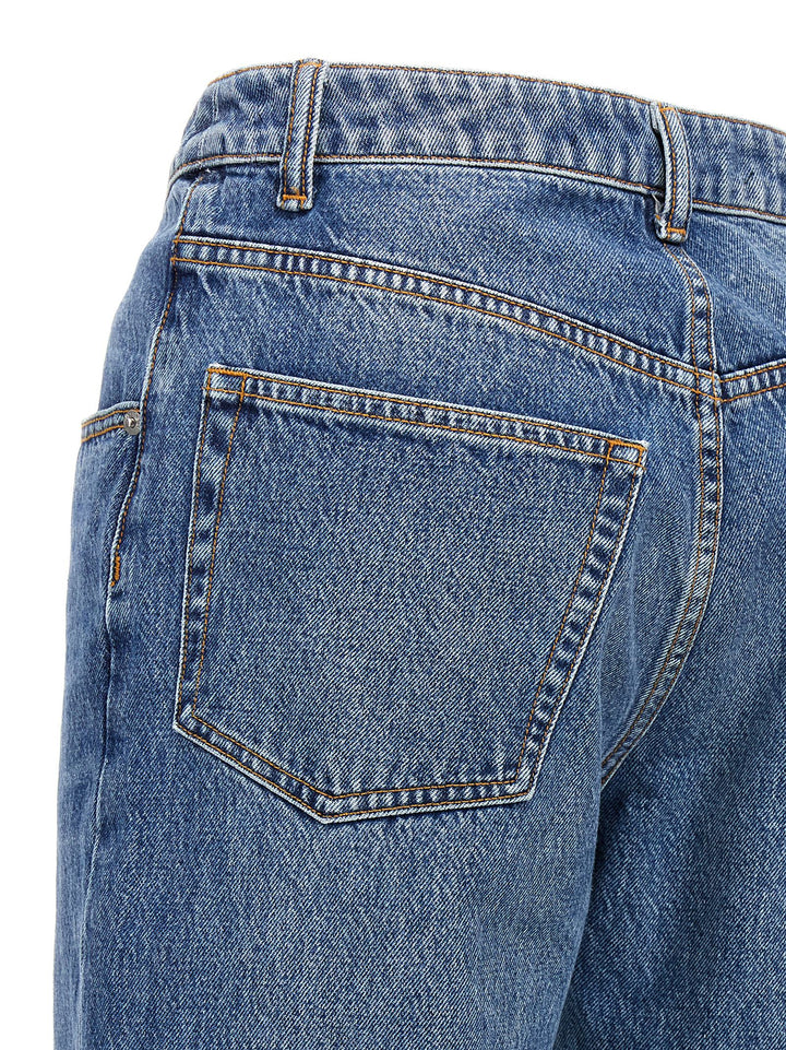 Denim X Alexander Wang Dip Side Lace Undie Jeans - Blu | 04c6479f02852c6d555440fd668788a381a275fe