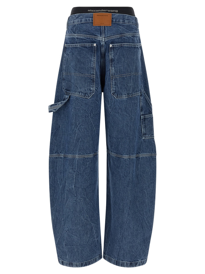 Denim X Alexander Wang Boxer Insert Jeans - Blu | b93cac7a24da568e14af6c37a9cdb5cc3d6ef3b2